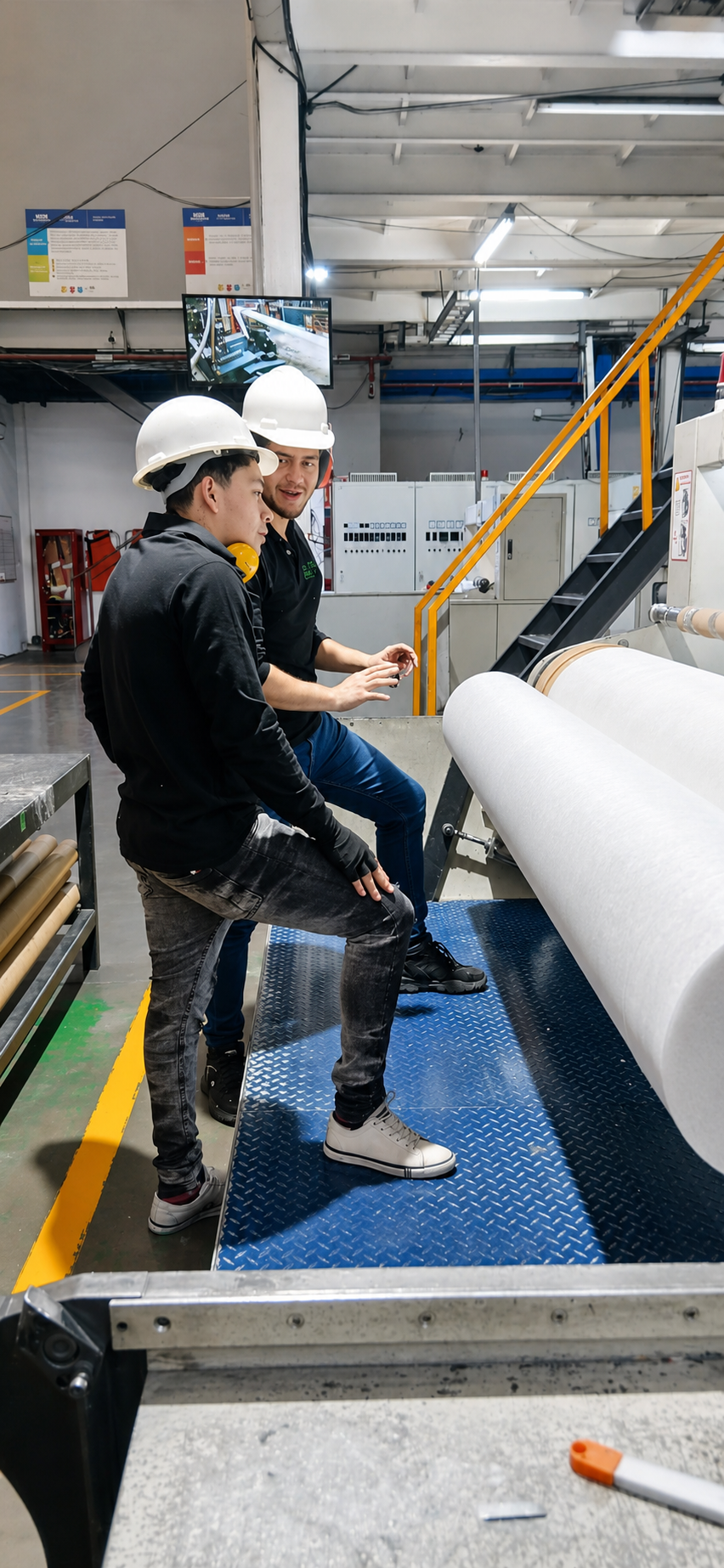 Muestra de color de tela spunbond Debytex