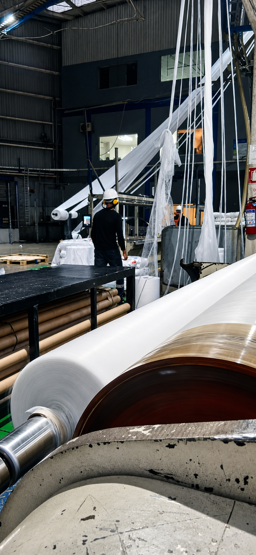 Muestra de color de tela spunbond Debytex